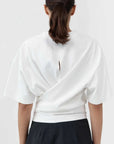 St Agni Cotton Jersey Split Back Tee