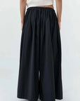 St Agni Cotton Hybrid Wide Leg Pants Black