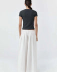 St Agni Cotton Baby Tee Charcoal Melange
