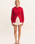 Posse Teresa Cardigan Strawberry