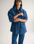 Wnsdy The Brooklyn Jacket Mid Blue
