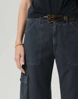 Citizens Of Humanity Thassos Twisted Seam Utility Pant Washed Black