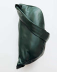 St Agni Soft Crescent Bag Deep Green