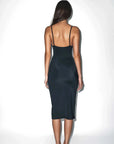 C.Design Structured Resort Dress Nero Black Matt