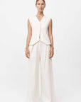 St Agni Minimal Tailored Vest Ivory