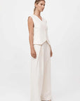 St Agni Minimal Tailored Vest Ivory