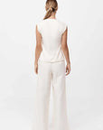 St Agni Minimal Tailored Vest Ivory