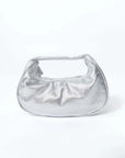 St Agni Perforated Mini Bon Bon Bag silver