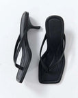 St Agni Thong Detail Heel Black
