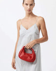 St Agni Perforated Mini Bon Bon Bag Rosso