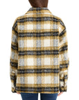 Scotch and Soda Brushed Check Wool Shirt Olive Check