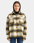 Scotch and Soda Brushed Check Wool Shirt Olive Check