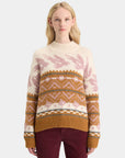 Scotch and Soda Metallic Fair Isle Pullover Tobacco