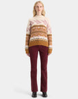 Scotch and Soda Metallic Fair Isle Pullover Tobacco