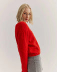 World of Nomads Stella Cashmere Boat Neck Knit Flame