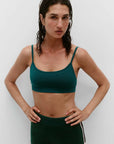 Nagnata Textured Ballet Wool Bralet Kelp