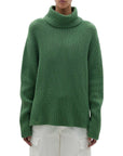 Bassike Chunky Oversized Turtleneck Green