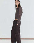 Deiji Studios Ease Trouser Brown Black Stripe