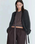 Deiji Studios Ease Trouser Brown Black Stripe