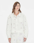 Deiji Studios Boxy Shirt Floral Stripe