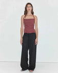 Deiji Studios Folded Top Rust Stripe