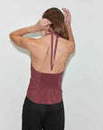 Deiji Studios Folded Top Rust Stripe