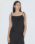 Deiji Studios Tied Cami Black