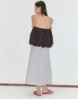 Deiji Studios Bubble Top Brown Black Stripe