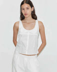 Deiji Studios Frills Top White