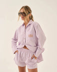 Araminta James Stripe Short Lavender