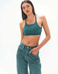 Nagnata Crossbody Wool Bralet Kelp