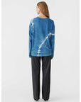 Bassike Indigo Dye Wide Htg Long Sleeve T Shirt