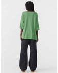 Bassike Slouch Side Step T Shirt Fern