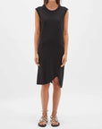 Bassike Slim Muscle Tank Dress Black