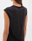 Bassike Slim Muscle Tank Dress Black