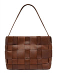 St Agni Woven Mini Tote Chestnut