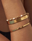 Arms of Eve Mimi Pearl and Gold Bracelet