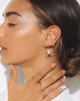 Arms of Eve Luka Huggie Gold Earrings