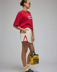 Araminta James Pacifica Majorca Oversized Tee Washed Cherry