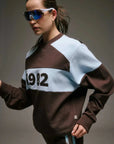Araminta James 1982 Contrast Knit Sweater Espresso