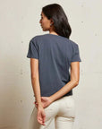Perfectwhitetee Harley Cotton Short Sleeve Boxy Crew Tee Night