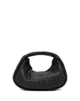 St Agni Lattice Weave Mini Bon Bon Bag Black