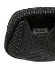 St Agni Lattice Weave Mini Bon Bon Bag Black