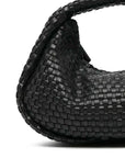 St Agni Lattice Weave Mini Bon Bon Bag Black