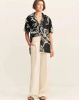 Shona Joy lila Short Sleeve Shirt Shadow Bloom