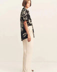 Shona Joy lila Short Sleeve Shirt Shadow Bloom