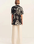 Shona Joy lila Short Sleeve Shirt Shadow Bloom