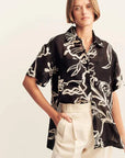 Shona Joy lila Short Sleeve Shirt Shadow Bloom