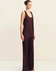Shona Joy Savanna Scoop Neck Top Plum