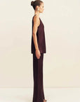 Shona Joy Savanna Scoop Neck Top Plum